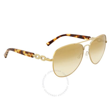 Michael Kors Fiji Gold Mirror Sunglasses MK1003 